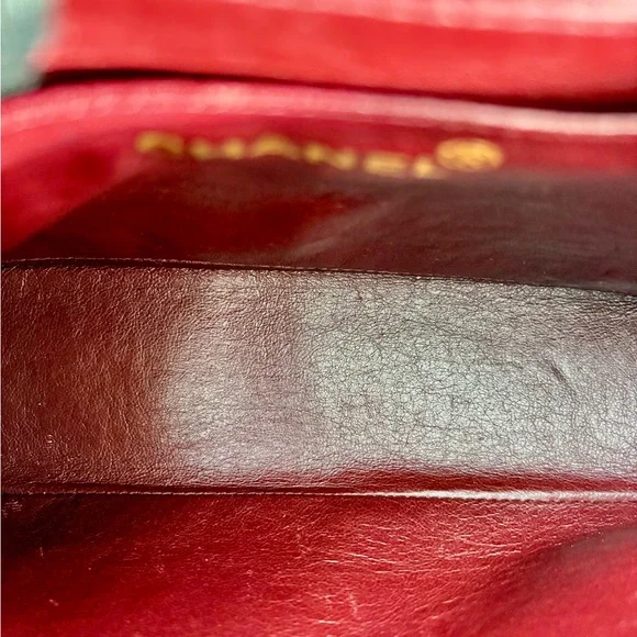 CHANEL Vintage Black Lambskin Chevron Flap Bag GHW - Picture 14 of 16